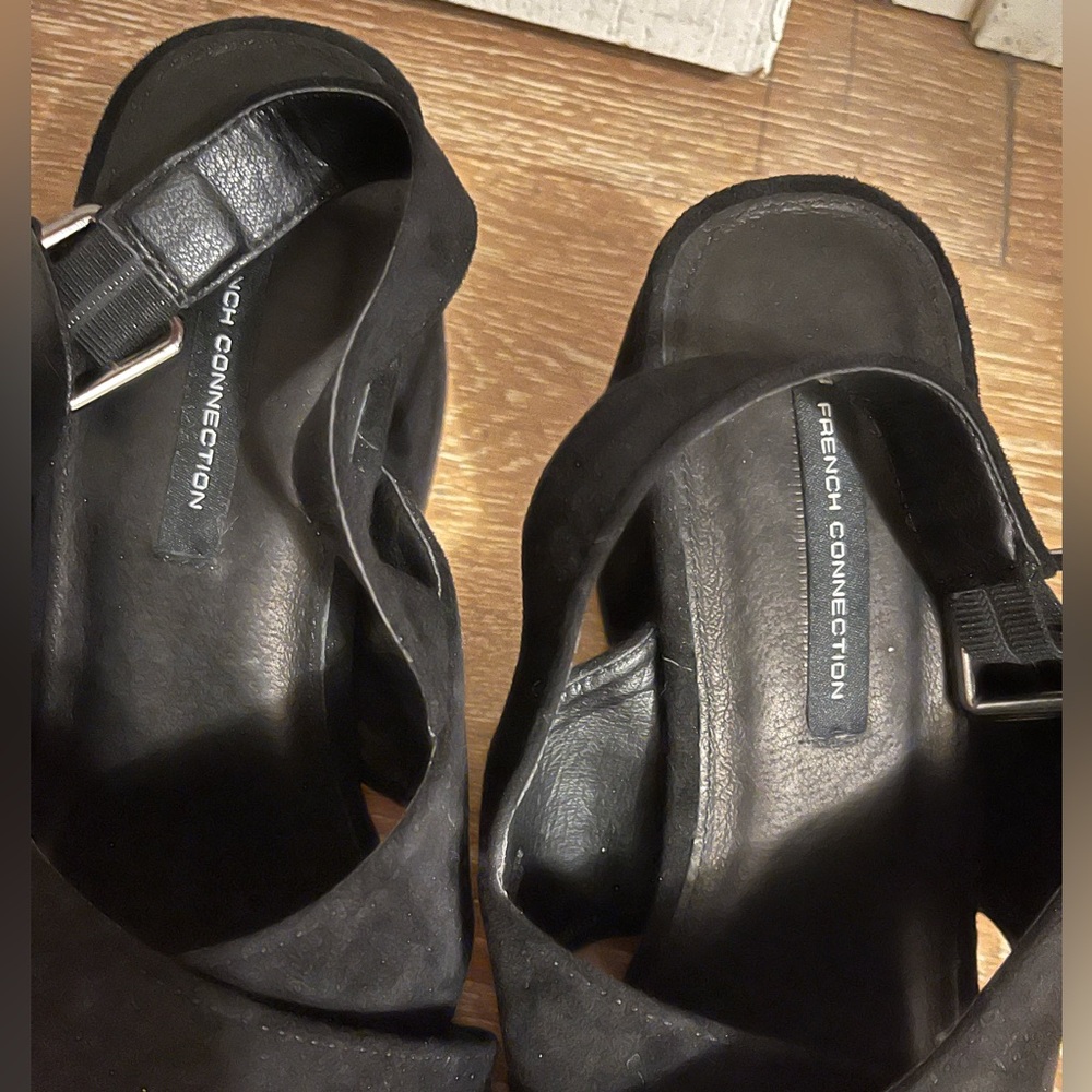 NEVER WORN French Connection black block heels
